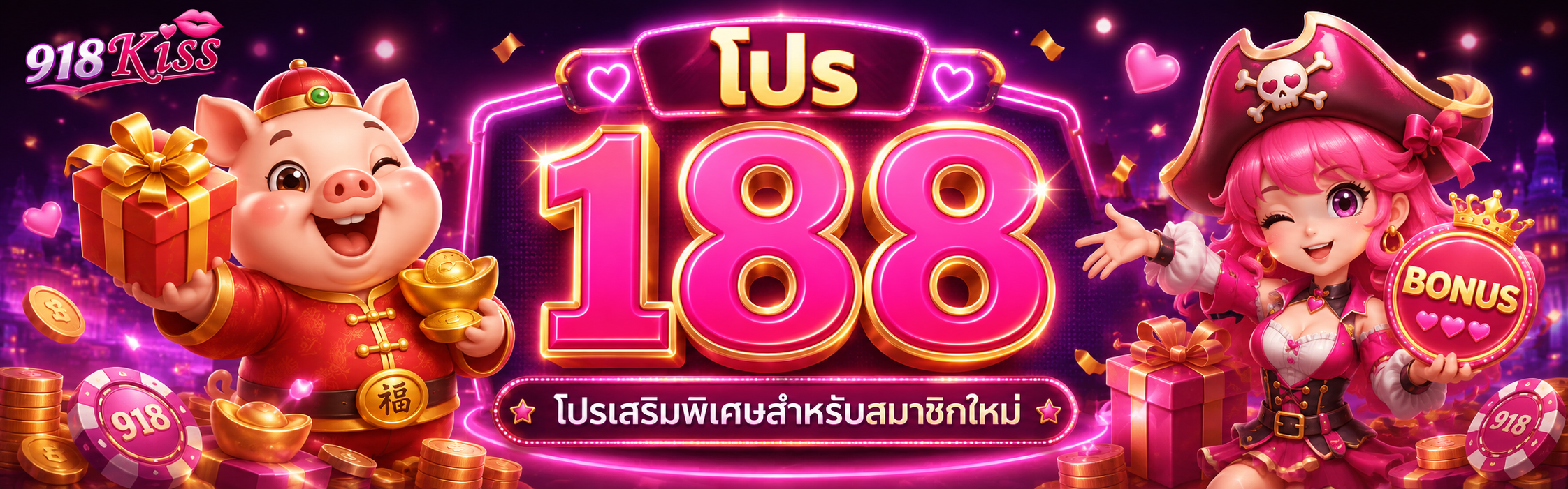 โปร 188 สำหรับ 918kiss โปรสมาชิกใหม่